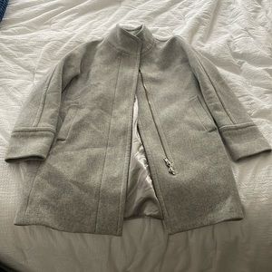 J Crew Gray Cocoon Coat Size 8